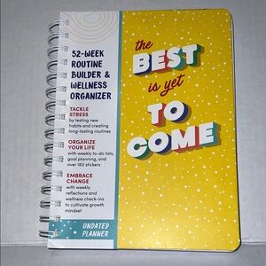 The Best Is Yet to Come Undated Planner 52-Week Routine Builder MonthlyWellness